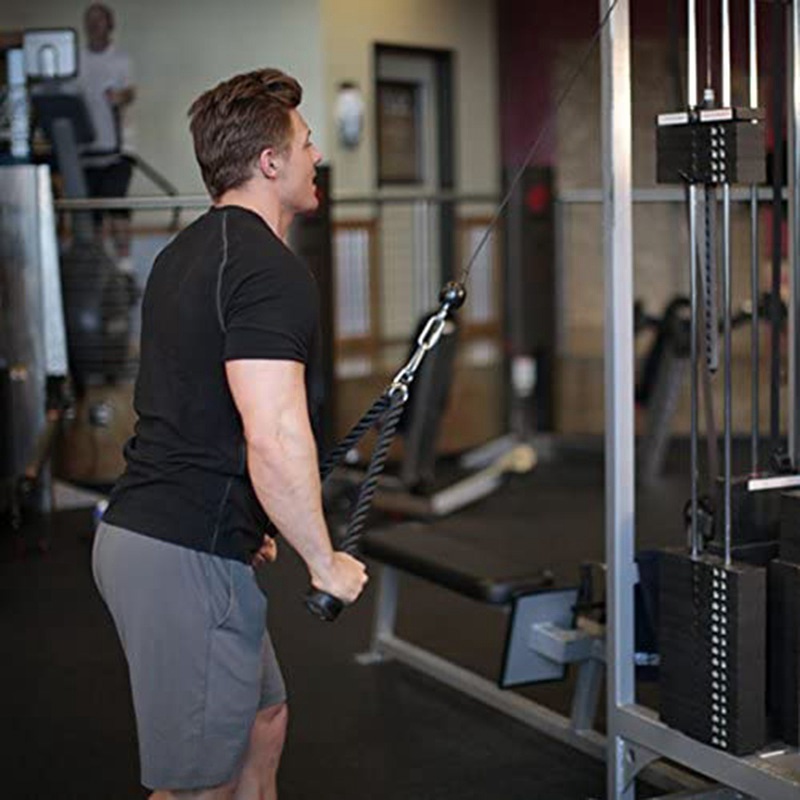 Dây kéo Tricep hạng nặng 36 inch có móc khóa, Dây kéo máy gắn cáp tập thể dục cho phòng tập thể dục tại nhà