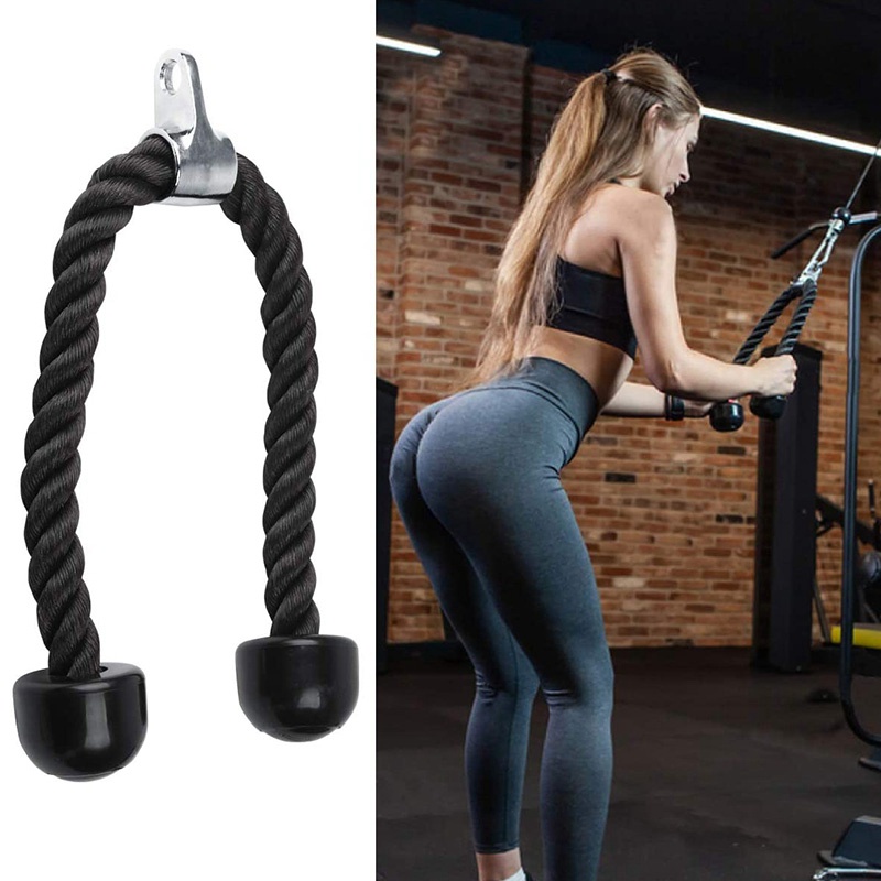 Dây kéo Tricep hạng nặng 36 inch có móc khóa, Dây kéo máy gắn cáp tập thể dục cho phòng tập thể dục tại nhà