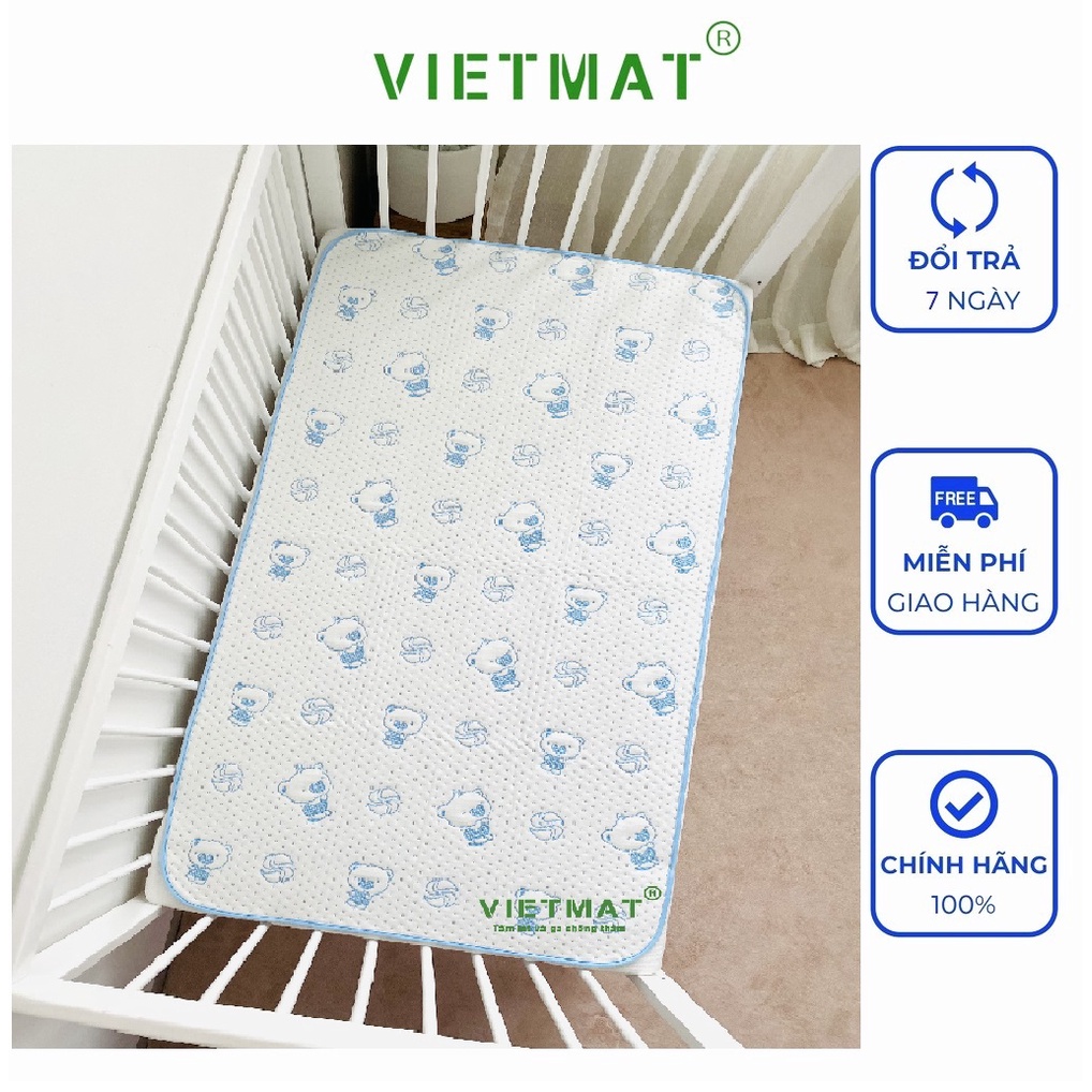 Ảnh Tấm lót chống thấm cho bé VIETMAT các size 50x70, 60x90, 70x100, 70x110, 70x120, 70x130 và 80x120cm 2