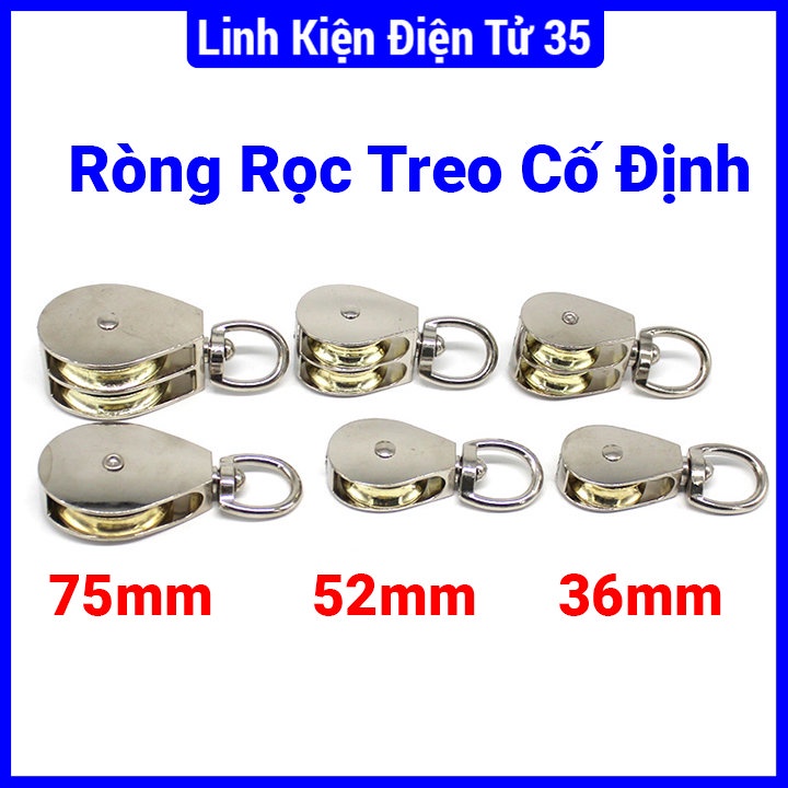 Ròng rọc treo đôi, đơn con lăn trượt bằng đồng (hỗ trợ 100-250kg) chất ...