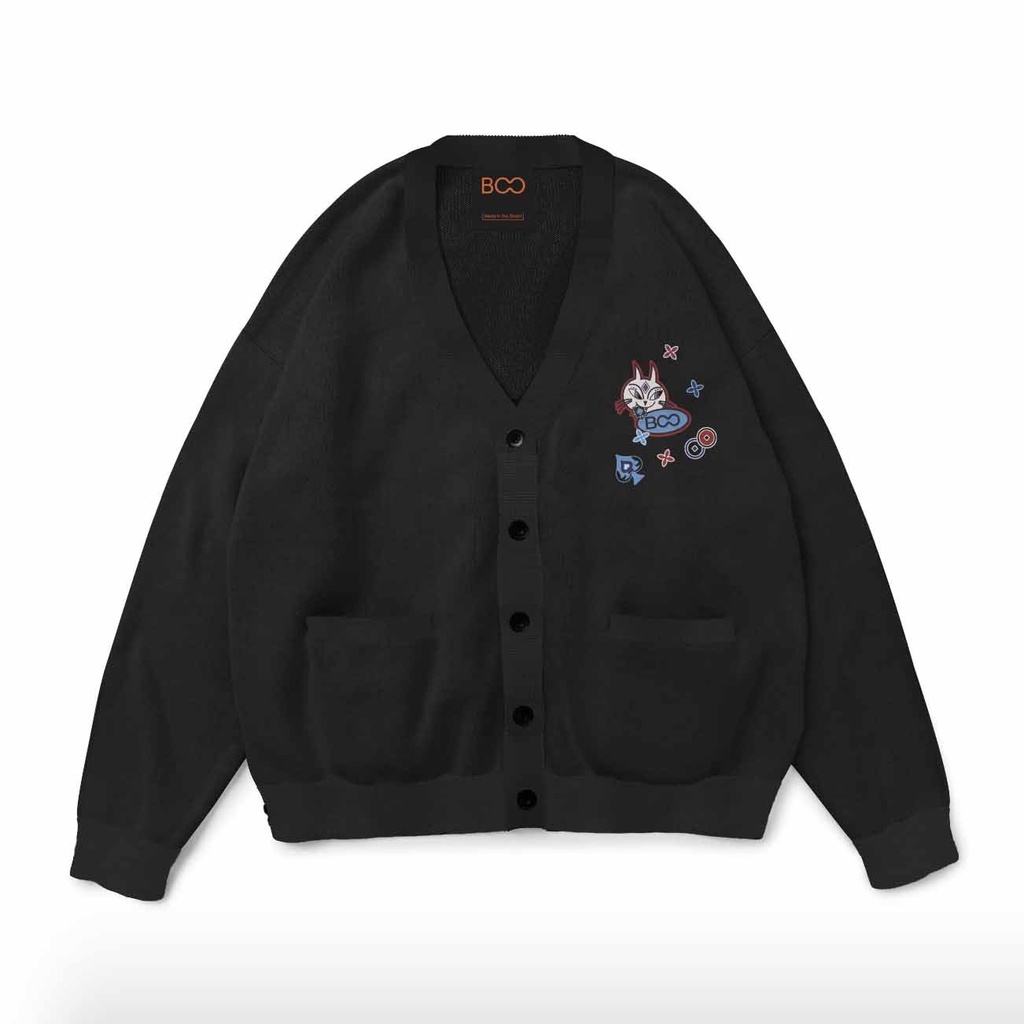 Áo Cardigan BOO Nỉ GWP 3 Bích Đi Trước