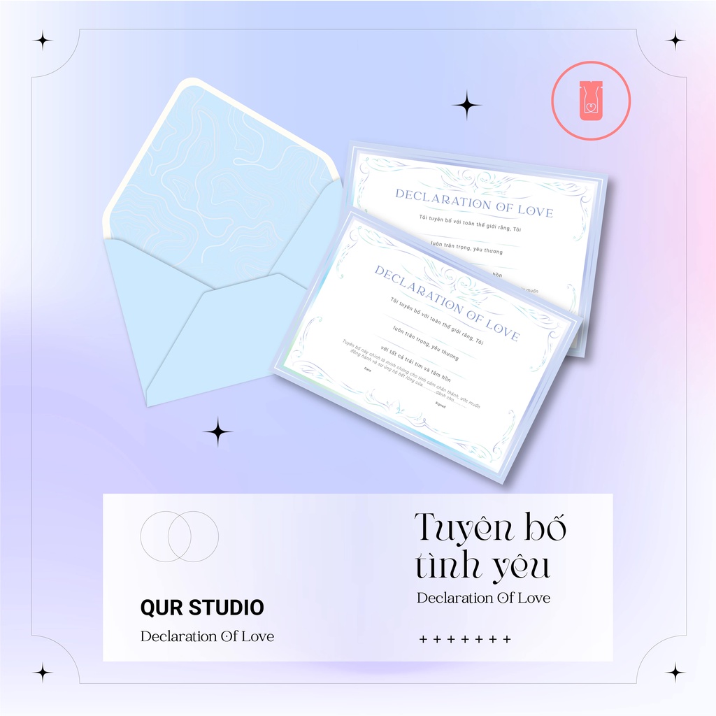 Tuyên Bố Tình Yêu – Tuyên Bố, Chứng Chỉ, Boardgame, Card Game Bởi QUR STUDIO Gắn Kết Thấu Hiểu Dành Cho Các Cặp Đôi