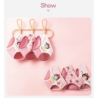 [TG04 Chip cotton] Quần lót bé gái công chúa bạch tuyết siêu xinh, chip trẻ em mẫu tam giác thoải mái Maruka Fashion