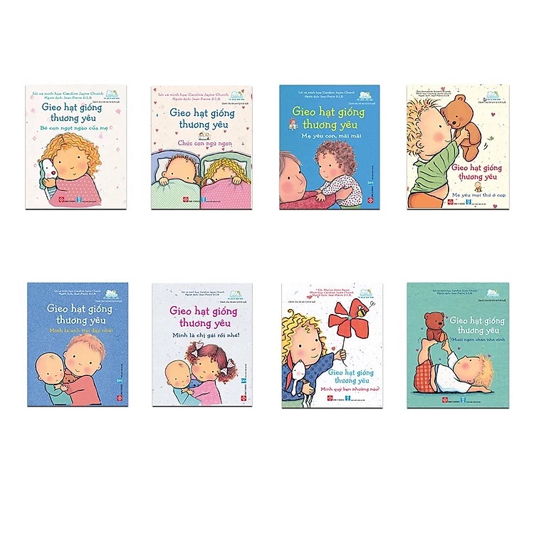 Sách - Gieo Hạt Giống Thương Yêu - Bộ 8 cuốn cho bé 0-6 tuổi