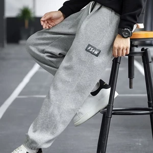 Quần dài Jogger nam thể thao nam in logo FSM chữ đơn giản chất vải nỉ da cá 100 cotton HappyFamily