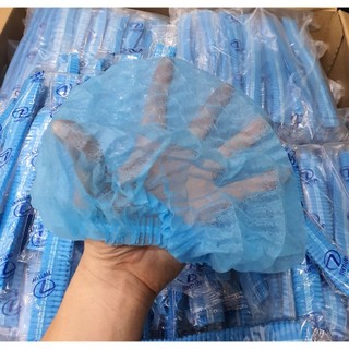 -( 50 cái / 1 túi ) MŨ TRÙM TÓC TIỆT TRÙNG DÙNG TRONG, SPA, PHUN XĂM THẨM MỸ, CHẾ BIẾN THỰC PHẨM...