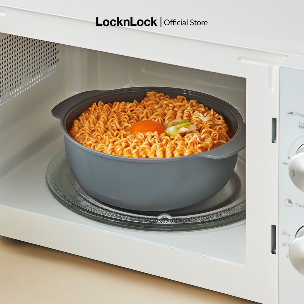 Nồi hấp trong lò vi sóng Lock&Lock Microwave Steamer - dung tích 1.2L - Màu xám - LMW123