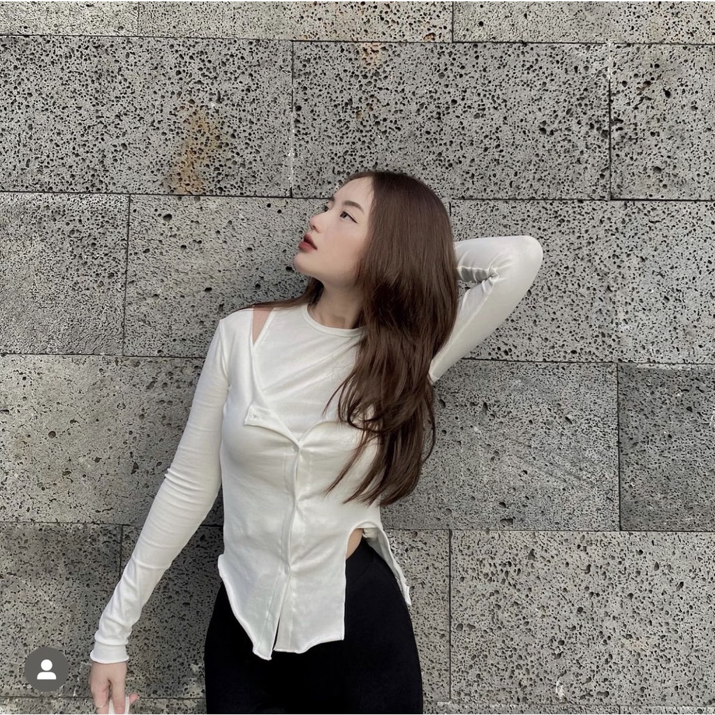 SET HAI ÁO TAY DÀI VÀ BALO TÁCH LẺ PHỐI XINH XẮN - PEACH TOP
