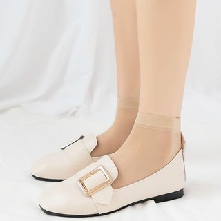 Tất nữ da cổ cao tàn hình mỏng mịn mix giày lười dễ dàng Kingshop T9111