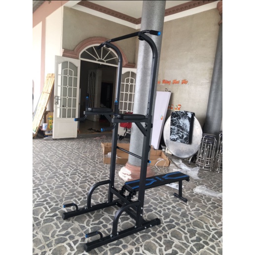 Ảnh BG Giàn Xà đơn-xà kép đen đa năng thiết bị tập tay vai bụng CHIN UP FITNESS 2