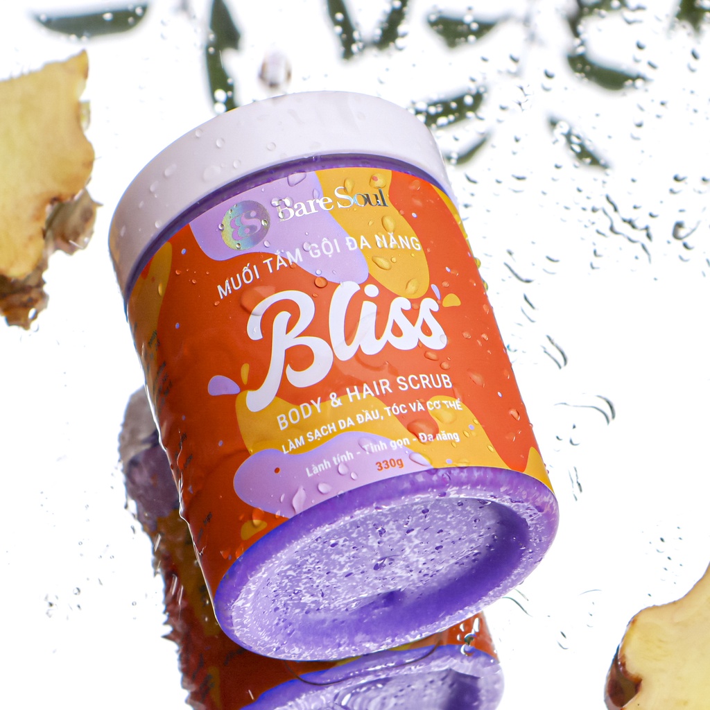 Ảnh Combo sạch sâu, sáng mịn, dưỡng ẩm cho da và môi BareSoul BLISS Body Hair Scrub 330g + Sweet Talker Lip Scrub 20g 3