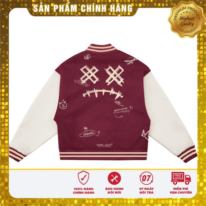 AITHER STUDIO áo khóa ngoài Varsity Jacket Venom Unisex form rộng