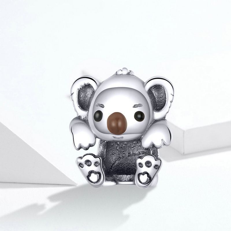 BAMOER Hạt Bạc 925 Hình Gấu Koala Thời Trang
