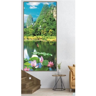 Tranh Sơn Thuỷ Hữu Tình 01 - Tranh Treo Tường Laminate Tráng Gương