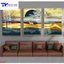 Tranh Treo Tường Hiện Đại 5 , Tranh Tráng Gương ( Bộ 3 tấm )