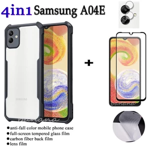 Ốp Lưng Điện Thoại Samsung Galaxy A04S A04e A04 A13 A03s Ốp Lưng Kính Cường Lực Vỏ Mềm Sợi carbon Chải