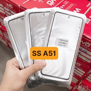 Kính samsung a51, kính ép màn hình có keo oca sam sung 515, kính ép liền keo samsung giá sỉ