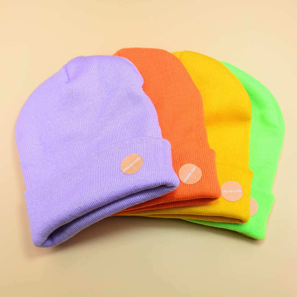 Mũ Len trơn UNDERCOOL Beanie Trơn Dệt Kim Phong Cách Hàn Quốc MU01