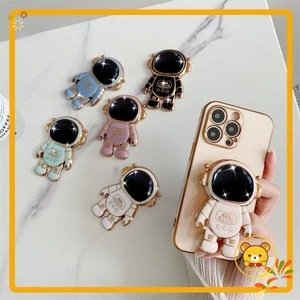 Giá đỡ điện thoại 3D phi hành gia gấp dễ thương, kẹp lưng hoạt hình, dùng cho điện thoại thông minh