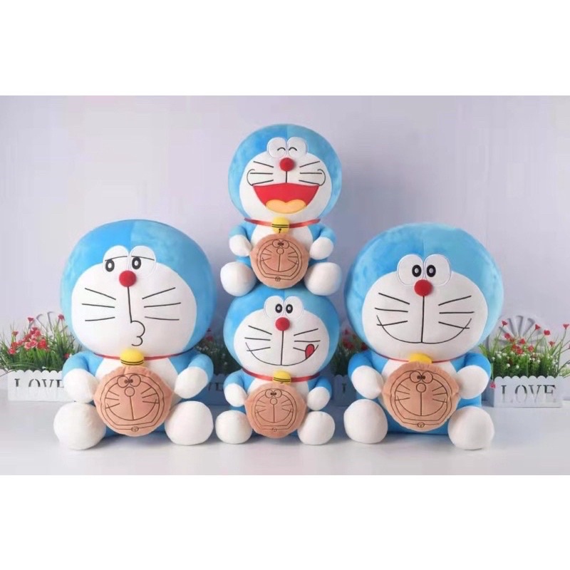 THÚ BÔNG DORAEMON ÔM BÁNH RÁN (20cm-60cm) | Shopee Việt Nam