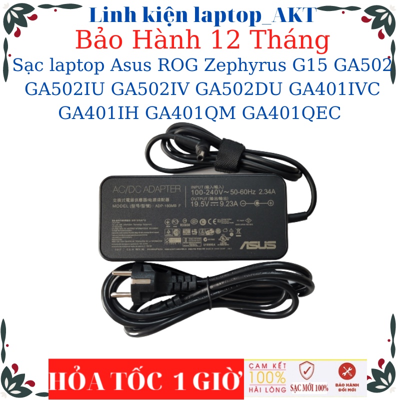 ALIMENTATORE ORIGINALE ASUS ROG Zephyrus G GA502DU 180,0 Watt forma