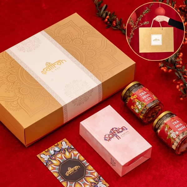 Hộp quà tặng trung thu Nhụy Hoa Nghệ Tây Saffron Jahan 0.5Gr — ảnh 1