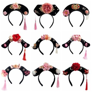 Yt2 Trung Quốc Cổ Phong Cách Cung Đình Tóc Vòng Đường Và Nhà Thanh Thời Nữ Đội Đầu Cô Gái Đáng Yêu Cờ Cao Quý Trang Trí Tóc