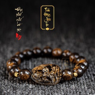 Vòng Tay Trầm Hương Mix Phật Bản Mệnh- Trầm Sánh Chìm - Trầm Hương Yên Lộc THYL041 Đủ Kích Thước Nam Nữ