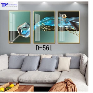 Tranh Treo Tường Trang Trí Phòng Ăn , Tranh Tráng Gương ( Bộ 3 Tấm )