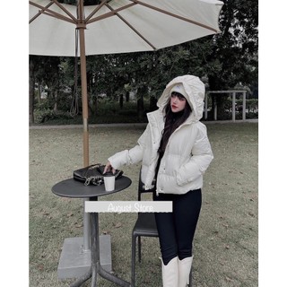Áo khoác phao freesize có mũ phong cách trẻ trung cao cấp