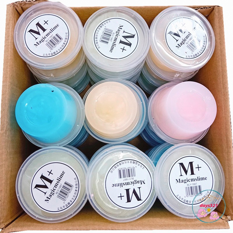 Slime M+ magic hộp 120ML 9 màu cực đẹp Đồ chơi hũ slam chất nhờn ma ...