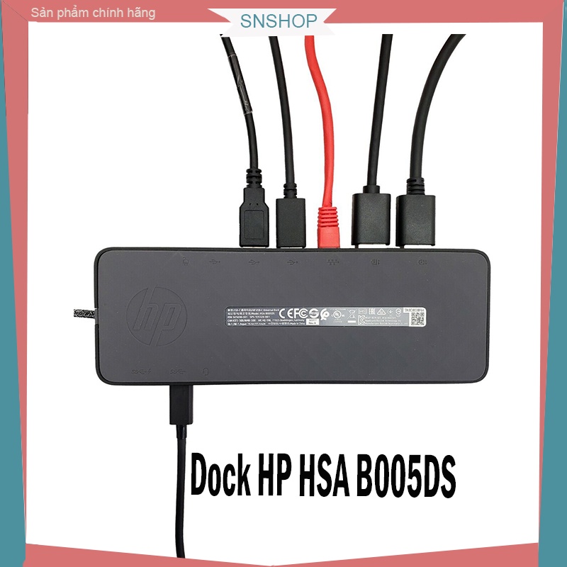 Hub Dock Displaylink HP HSA B005DS hỗ trợ xuẩt 2 màn hình 4k 60HZ cho ...