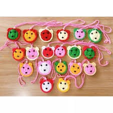 Túi đựng tỏi cho trẻ sơ sinh handmade.