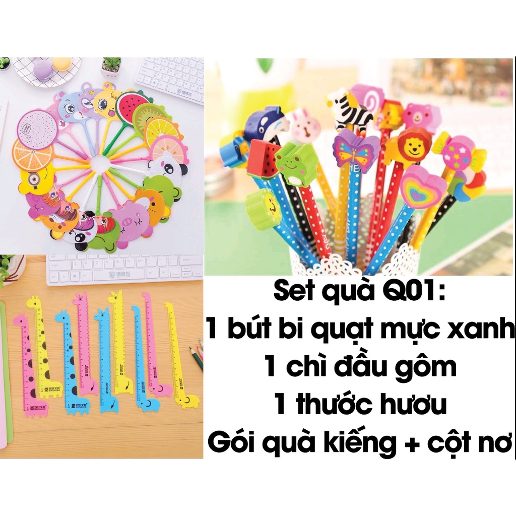 SET QUÀ GIÁ RẺ TỪ 10K ĐẾN 20K, PHẦN THƯỞNG HỌC SINH (Đồ dùng dạy học Miki)