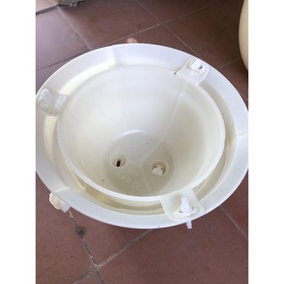 Khuôn chậu tròn rộng 32 cm mẫu tùng cúc mai