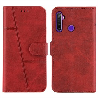 Dành Cho Realme 5 6i 8 9 Pro V13 9i Plus V25 5G C35 Narzo 50A PRIME 4G Ví Sang Trọng Lật Retro Kinh Doanh Mờ Bao Da