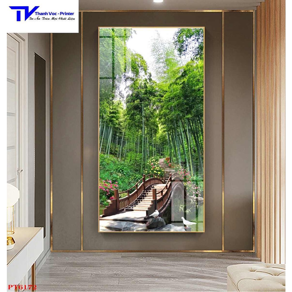 Tranh Treo Tường Phong Thuỷ Đứng D40x60cm D50x75cm D60x90cm D70x120cm