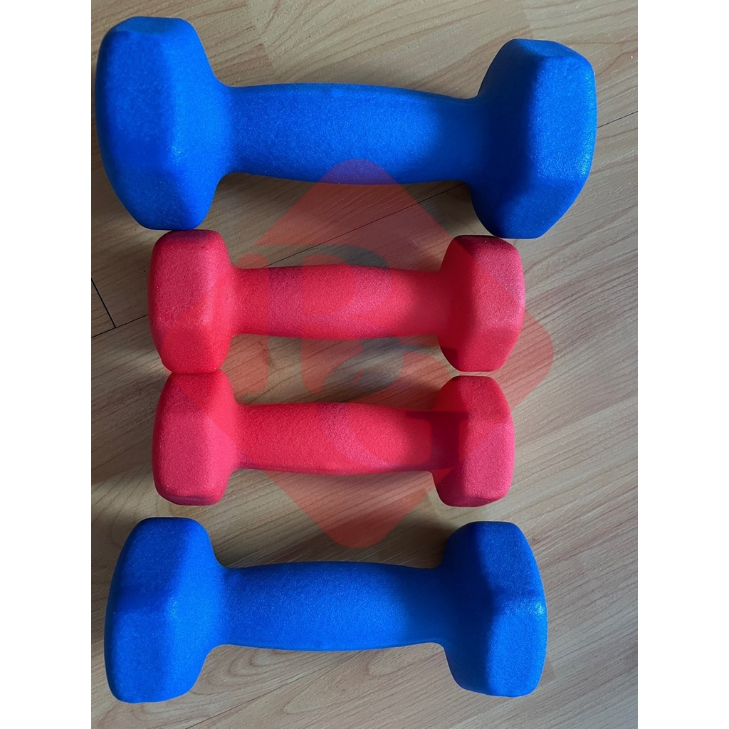 Ảnh BG Cặp tạ tay(2 cái) 1KG cao cấp lõi thép đặc bọc caosu nhám Thái Lan 3