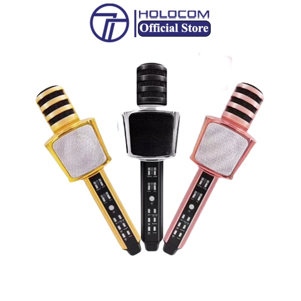 Micro Karaoke Bluetooth Không Dây HOLOCOM SD17 Đa Năng - Mic Hát Có Đầu Bảo Vệ, Âm Thanh Sống Động, Chất Lượng
