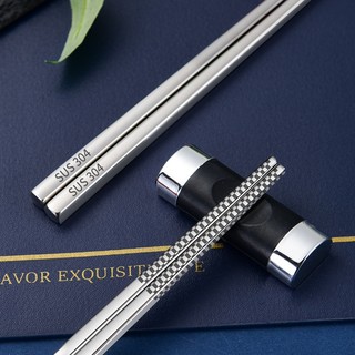 Combo 5 Đôi Đũa Inox 304 Cao Cấp - Đũa Ăn Cơm Chống Trượt, Sang Trọng & Bền Bỉ