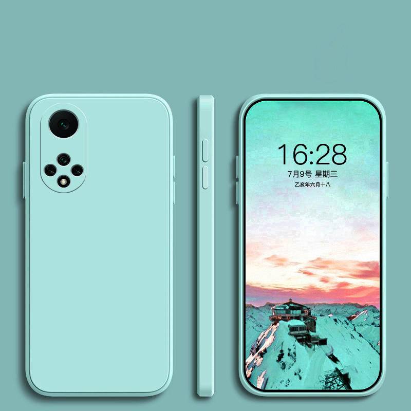Dành Cho Huawei Nova 5 5T 5Z 6 7 7i 8 9 Pro SE Bìa Mềm Sang Trọng Vuông Lỏng Silicon Siêu Mỏng Slim