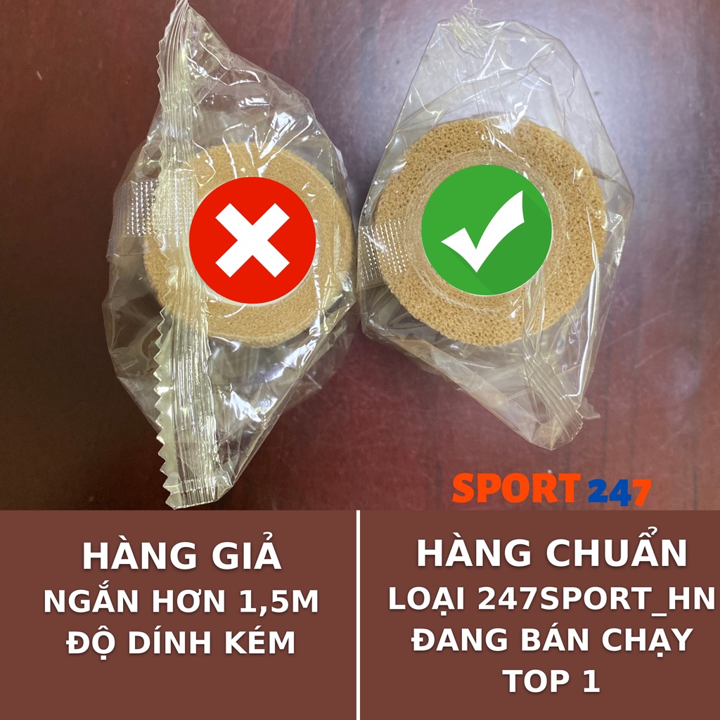 Băng keo thể thao Hộp 24 cuộn, băng quấn cổ chân cao su non cuốn cổ tay hạn chế chấn thương thể thao