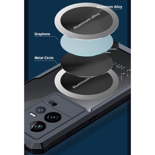 Ốp điện thoại cứng iQOO 11 5G Vỏ silicon mềm cạnh Acrylic cứng chống sốc làm mát chơi game
