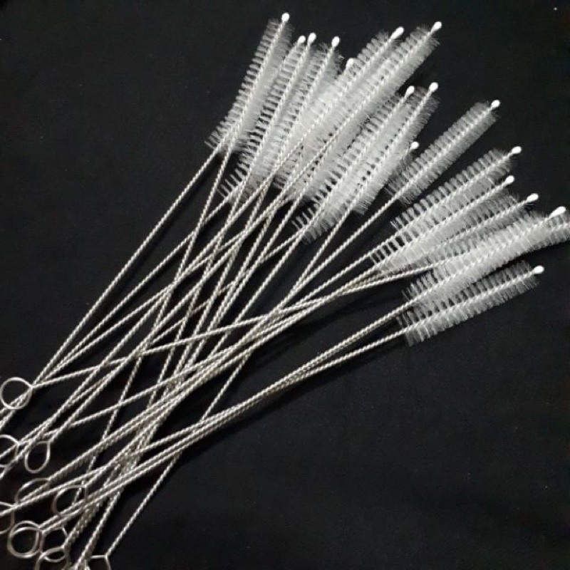 Que Cọ Rửa Ống Hút 17cm thép không rỉ que cọ rửa vệ sinh ống hút cao ...