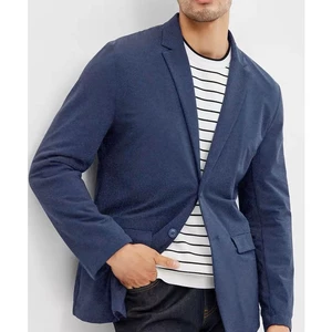 Áo Khoác Vest Dark Blue CVC - Giá sỉ Unisex