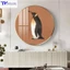 Tranh Tròn Hình Động Vật Nhiều Kích Thước D30cm D60cm Phù Hợp Trang Trí Phòng Khách, Phòng Ngủ
