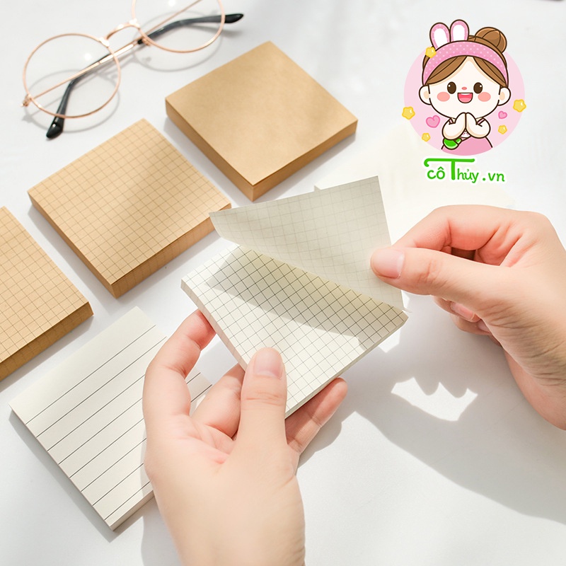 GC03 Giấy ghi chú hình vuông , giấy note 80 trang kiểu dáng đơn giản ...