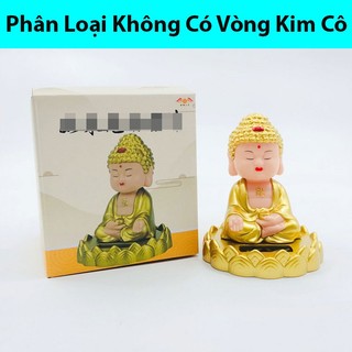 Tượng Phật Như Lai Gật Đầu Trang Trí Taplo Xe Ô Tô,Phòng Ngủ,Bàn Làm Việc - Sử Dụng Năng Lượng Mặt Trời CARZONE
