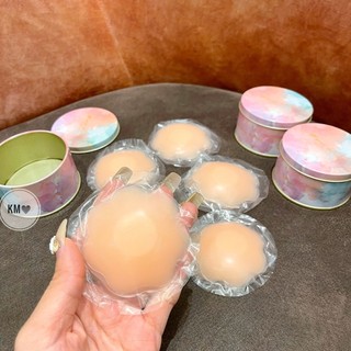 HỘP 5 ĐÔI DÁN TI SILICON DIỆN MẠO MỚI HỘP HỒNG LOANG XINH
