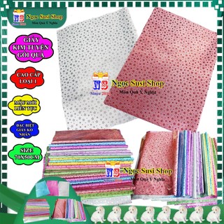 (COMBO 5-10) GIẤY GÓI QUÀ KIM TUYẾN CAO CẤP CHIẾU LẤP LÁNH SIZE 70X50CM - GIẤY KIM TUYẾN GÓI QUÀ SANG TRỌNG